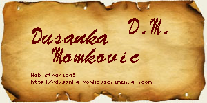 Dušanka Momković vizit kartica